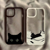 Black Cat Clear Case for iPhone